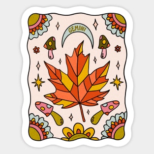 Gemini Leaf Sticker